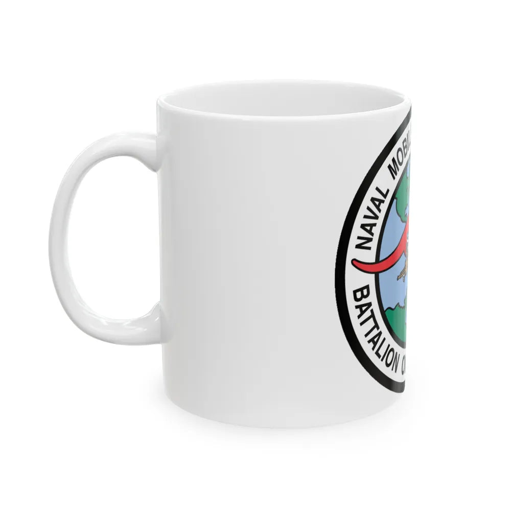 Mobile Construction Bn 133 NMCB 133 Seabee (U.S. Navy) White Coffee Mug-Go Mug Yourself