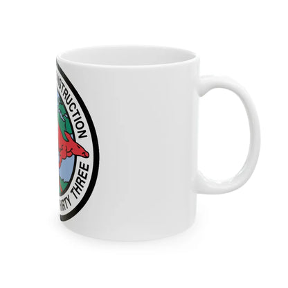 Mobile Construction Bn 133 NMCB 133 Seabee (U.S. Navy) White Coffee Mug-Go Mug Yourself