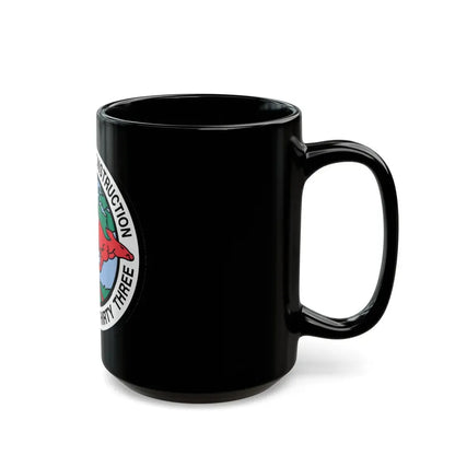 Mobile Construction Bn 133 NMCB 133 Seabee (U.S. Navy) Black Coffee Mug - Go Mug Yourself