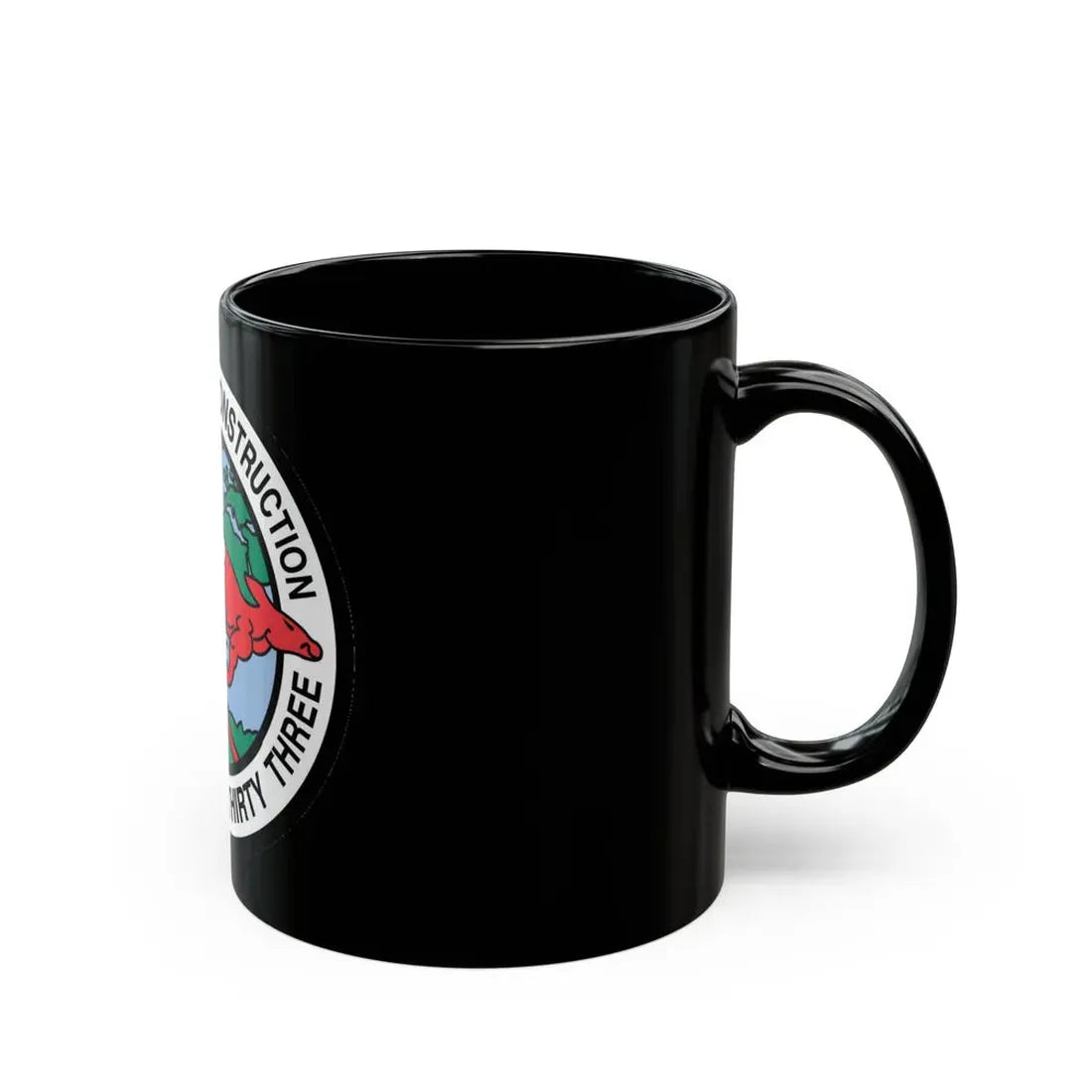 Mobile Construction Bn 133 NMCB 133 Seabee (U.S. Navy) Black Coffee Mug - Go Mug Yourself
