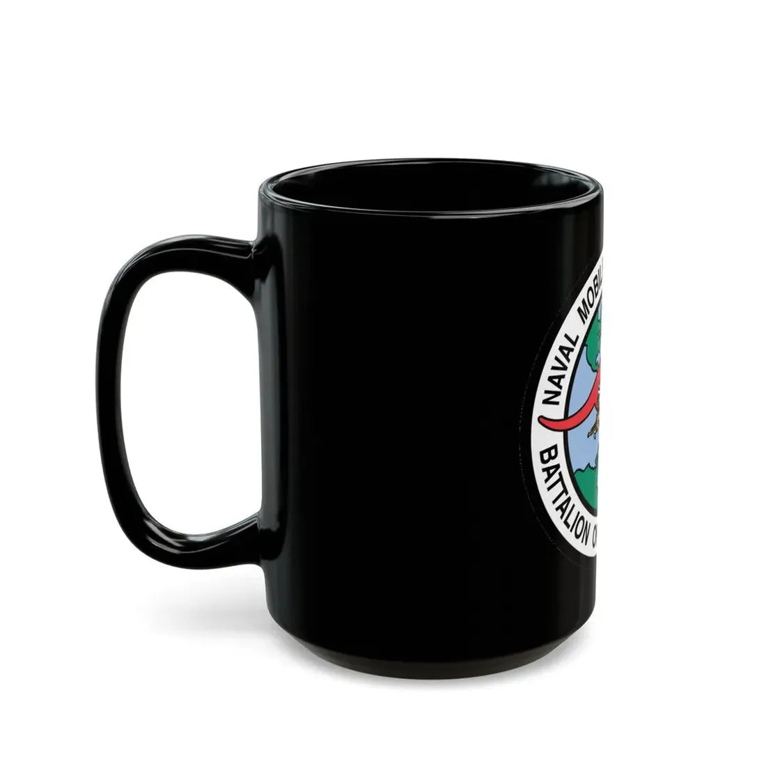 Mobile Construction Bn 133 NMCB 133 Seabee (U.S. Navy) Black Coffee Mug - Go Mug Yourself