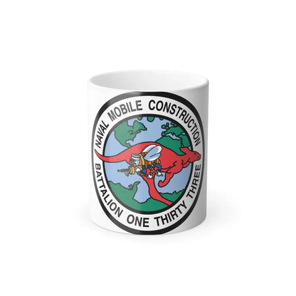 Mobile Construction Bn 133 NMCB 133 Seabee (U.S. Navy) Color Changing Mug 11oz Default Title 11oz - Go Mug Yourself
