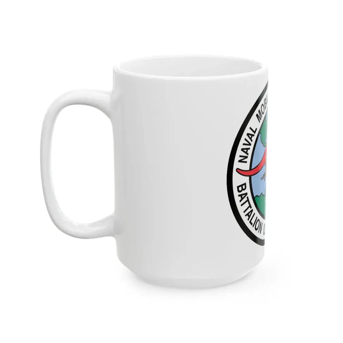 Mobile Construction Bn 133 NMCB 133 Seabee (U.S. Navy) White Coffee Mug - Go Mug Yourself