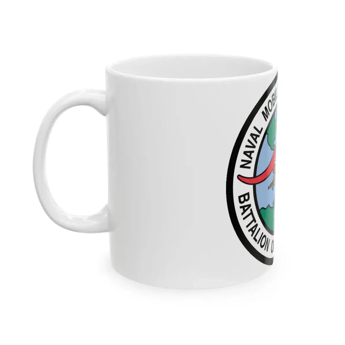 Mobile Construction Bn 133 NMCB 133 Seabee (U.S. Navy) White Coffee Mug - Go Mug Yourself