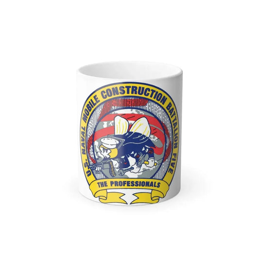 Mobile Construction Bn 5 NMCB 5 Seabee (U.S. Navy) Color Changing Mug 11oz Default Title 11oz - Go Mug Yourself