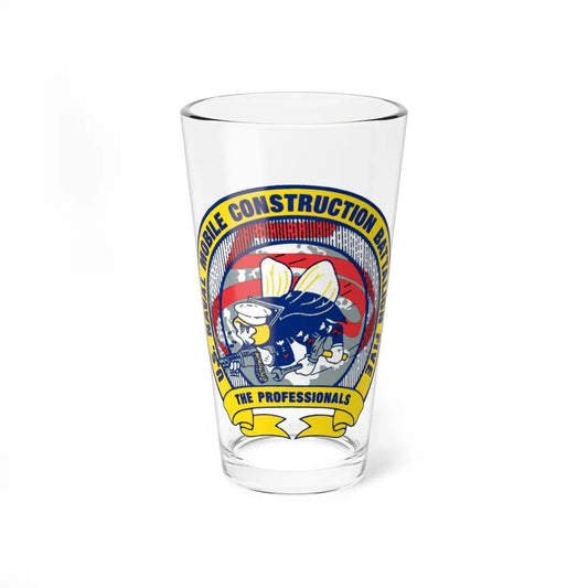 Mobile Construction Bn 5 NMCB 5 Seabee (U.S. Navy) Pint Glass 16oz 16oz - Go Mug Yourself