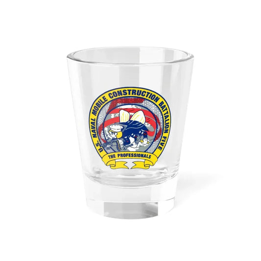 Mobile Construction Bn 5 NMCB 5 Seabee (U.S. Navy) Shot Glass 1.5oz 1.5oz - Go Mug Yourself