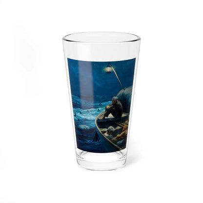 Moby Dick (Magazine Illustration) Pint Glass 16oz-16oz-Go Mug Yourself