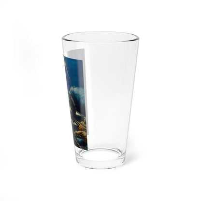 Moby Dick (Magazine Illustration) Pint Glass 16oz-Go Mug Yourself