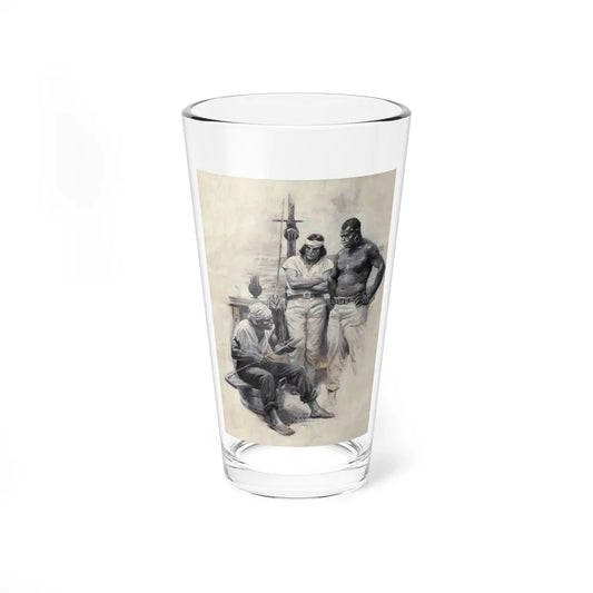 Moby Dick story illustration, 1930 (Magazine Illustration) Pint Glass 16oz-16oz-Go Mug Yourself