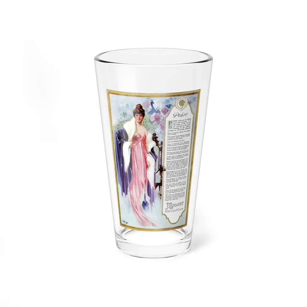 Modart Corsets ad, Ladies' Home Journal, March 1918 (Magazine Illustration) Pint Glass 16oz-16oz-Go Mug Yourself