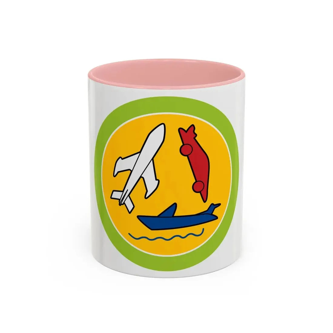 Model Design (Boy Scout Merit Badge) Accent Coffee Mug 11oz Pink - Go Mug Yourself