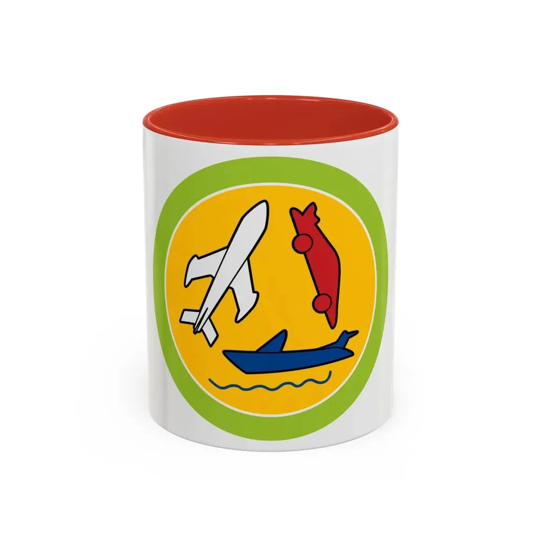 Model Design (Boy Scout Merit Badge) Accent Coffee Mug 11oz Red - Go Mug Yourself