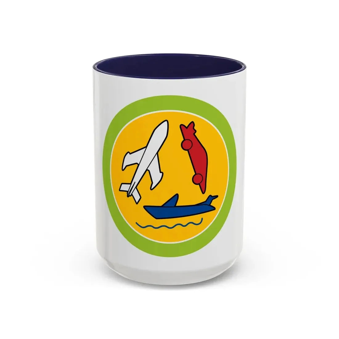 Model Design (Boy Scout Merit Badge) Accent Coffee Mug 15oz Navy - Go Mug Yourself