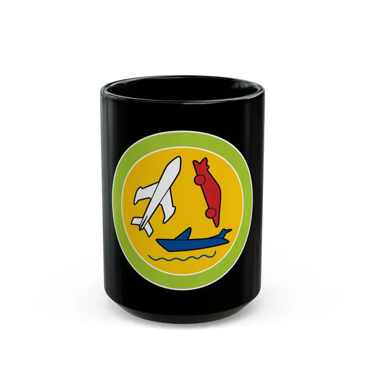 Model Design (Boy Scout Merit Badge) Black Coffee Mug 15oz - Go Mug Yourself