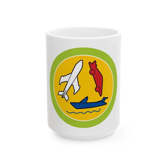 Model Design (Boy Scout Merit Badge) White Coffee Mug 15oz - Go Mug Yourself