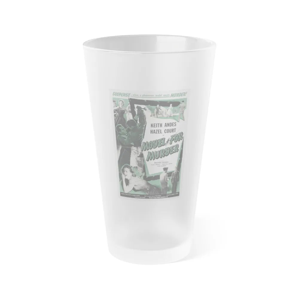 MODEL FOR MURDER 1959 Movie Poster - Frosted Pint Glass 16oz-16oz-Frosted-Go Mug Yourself