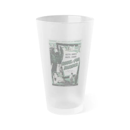 MODEL FOR MURDER 1959 Movie Poster - Frosted Pint Glass 16oz 16oz Frosted - Go Mug Yourself