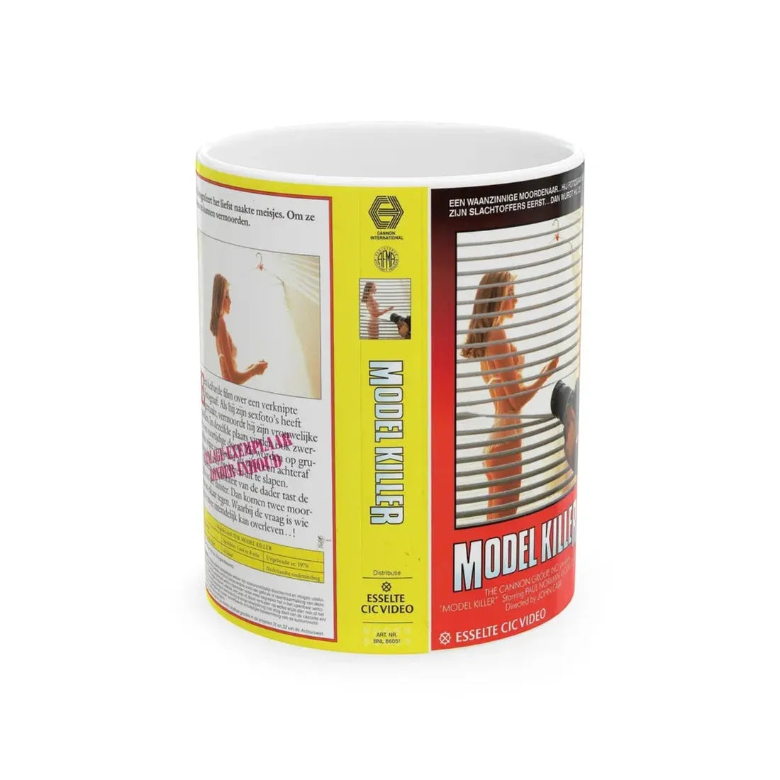 MODEL KILLER (VHS COVER) - White Coffee Mug 11oz - Go Mug Yourself