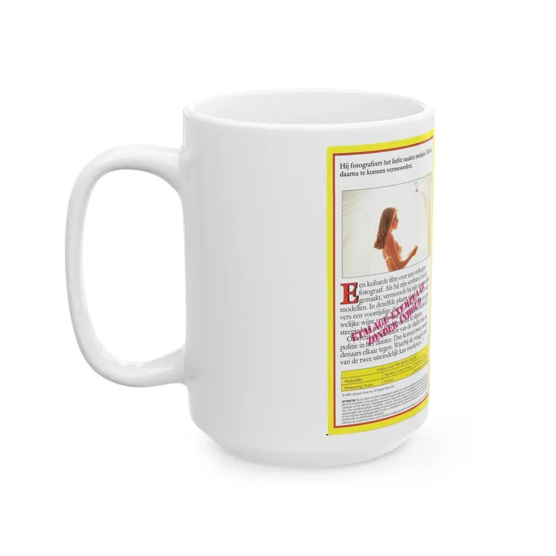 MODEL KILLER (VHS COVER) - White Coffee Mug - Go Mug Yourself