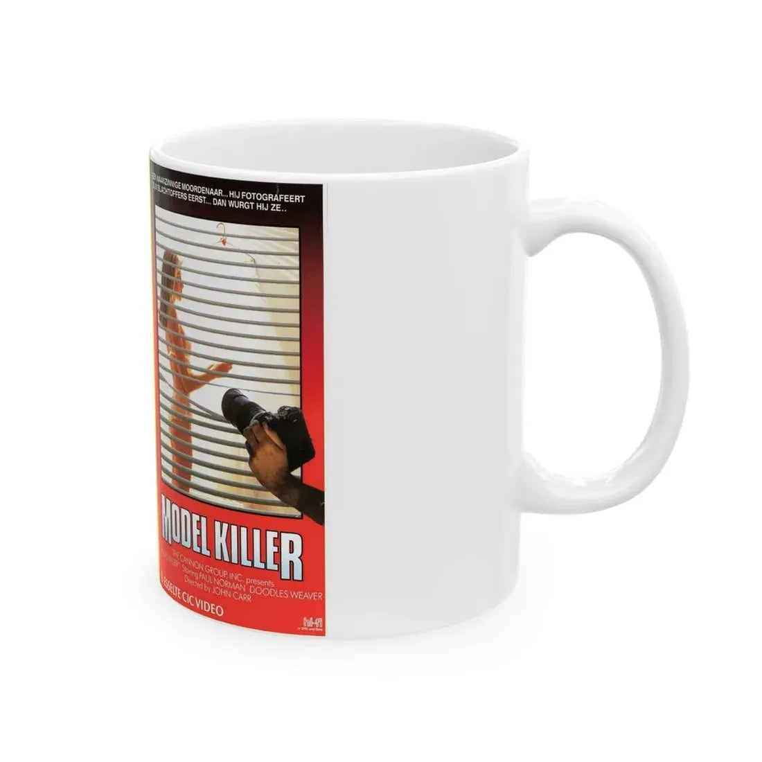 MODEL KILLER (VHS COVER) - White Coffee Mug - Go Mug Yourself