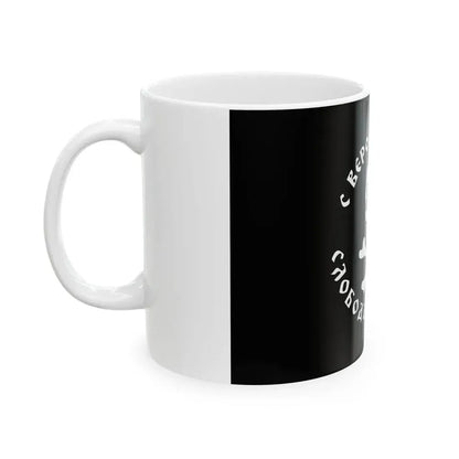 Modern Chetnik flag (Serbia) White Coffee Mug - Go Mug Yourself