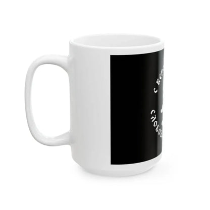 Modern Chetnik flag (Serbia) White Coffee Mug - Go Mug Yourself