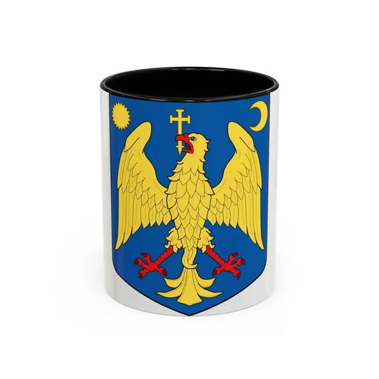 Modern coat of arms of Wallachia - Accent Coffee Mug 11oz Black - Go Mug Yourself