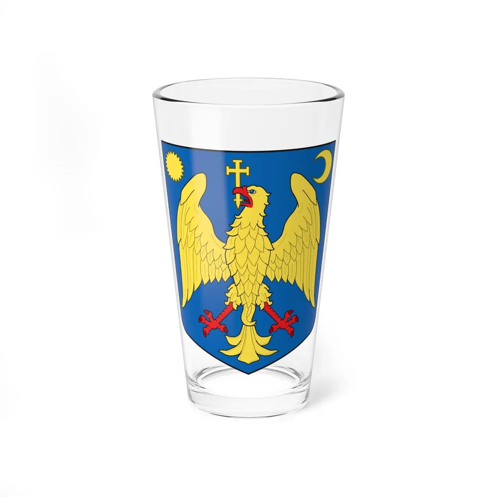 Modern coat of arms of Wallachia - Pint Glass 16oz-16oz-Go Mug Yourself