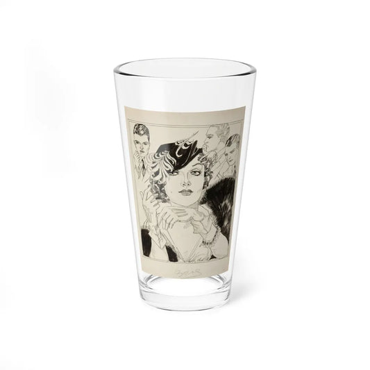 Modern Mona Lisa (1934) (Magazine Illustration) Pint Glass 16oz-16oz-Go Mug Yourself