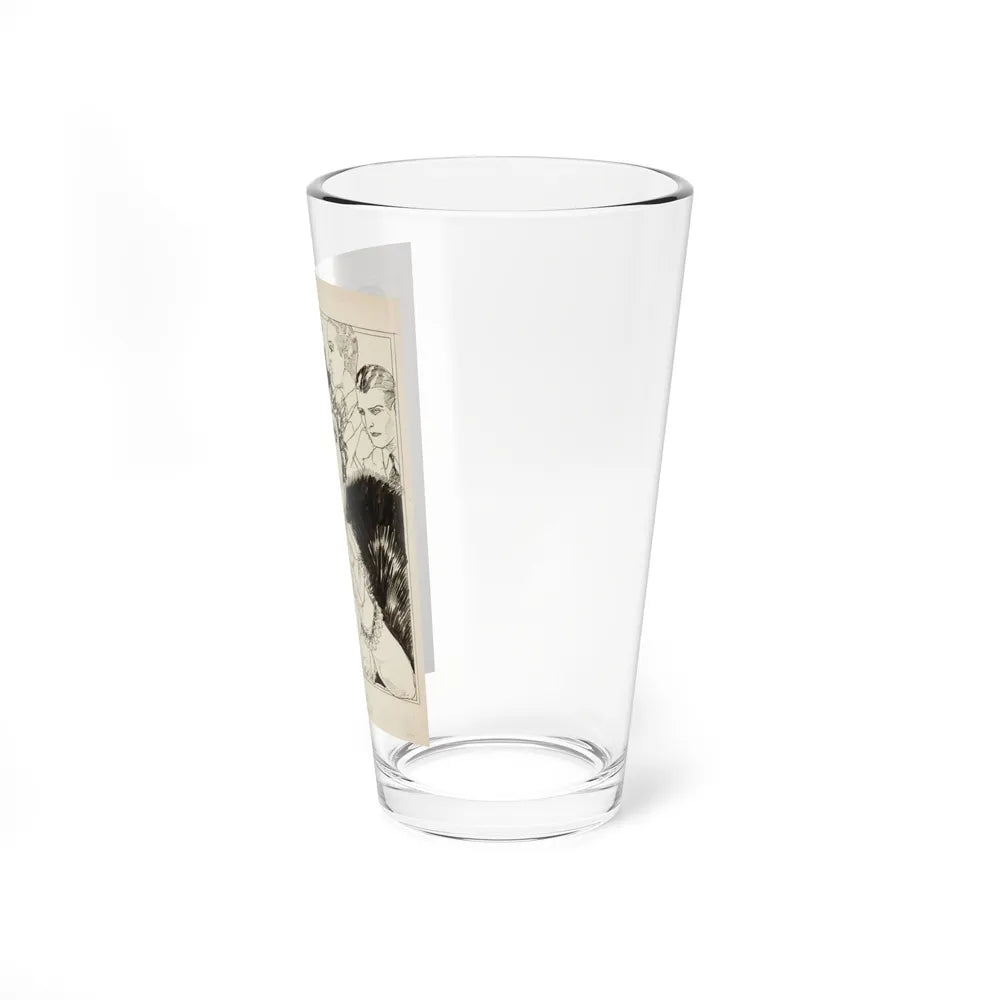 Modern Mona Lisa (1934) (Magazine Illustration) Pint Glass 16oz-Go Mug Yourself