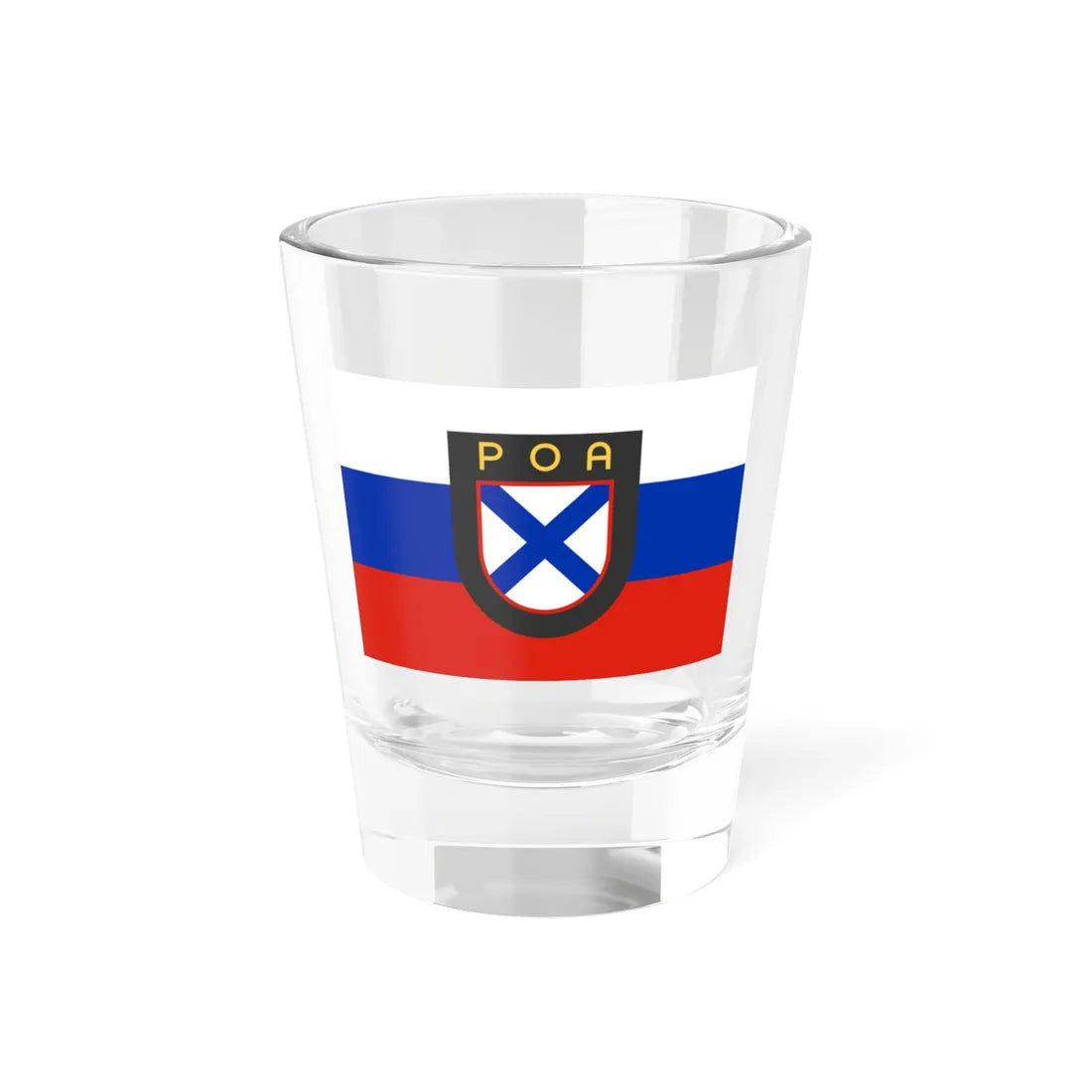Modern Russian Liberation Army flag (Russia) Shot Glass 1.5oz 1.5oz - Go Mug Yourself