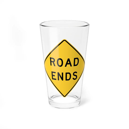 MODOT W14-7 (Missouri) (Road Sign) Pint Glass 16oz 16oz - Go Mug Yourself