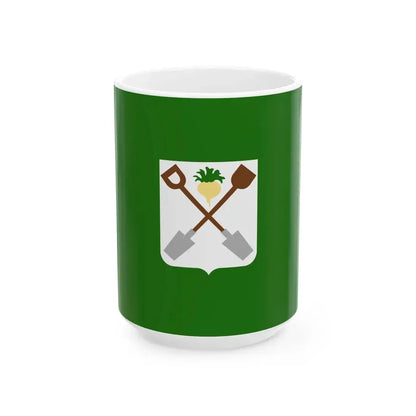 Moerbeke vlag (Belgium) White Coffee Mug 15oz - Go Mug Yourself