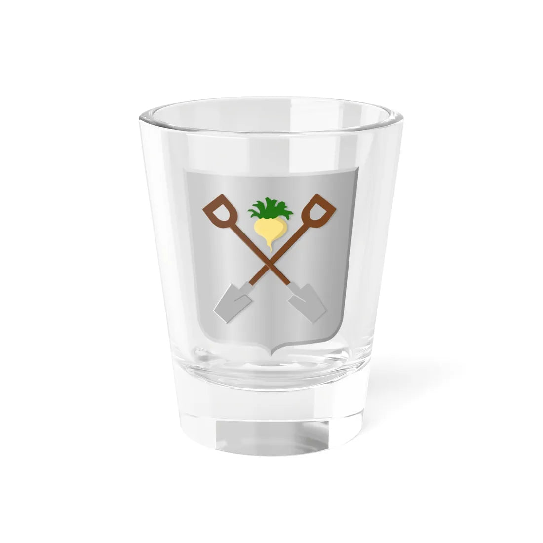 Moerbeke wapen (Belgium) (Coat of Arms) Shot Glass 1.5oz 1.5oz - Go Mug Yourself