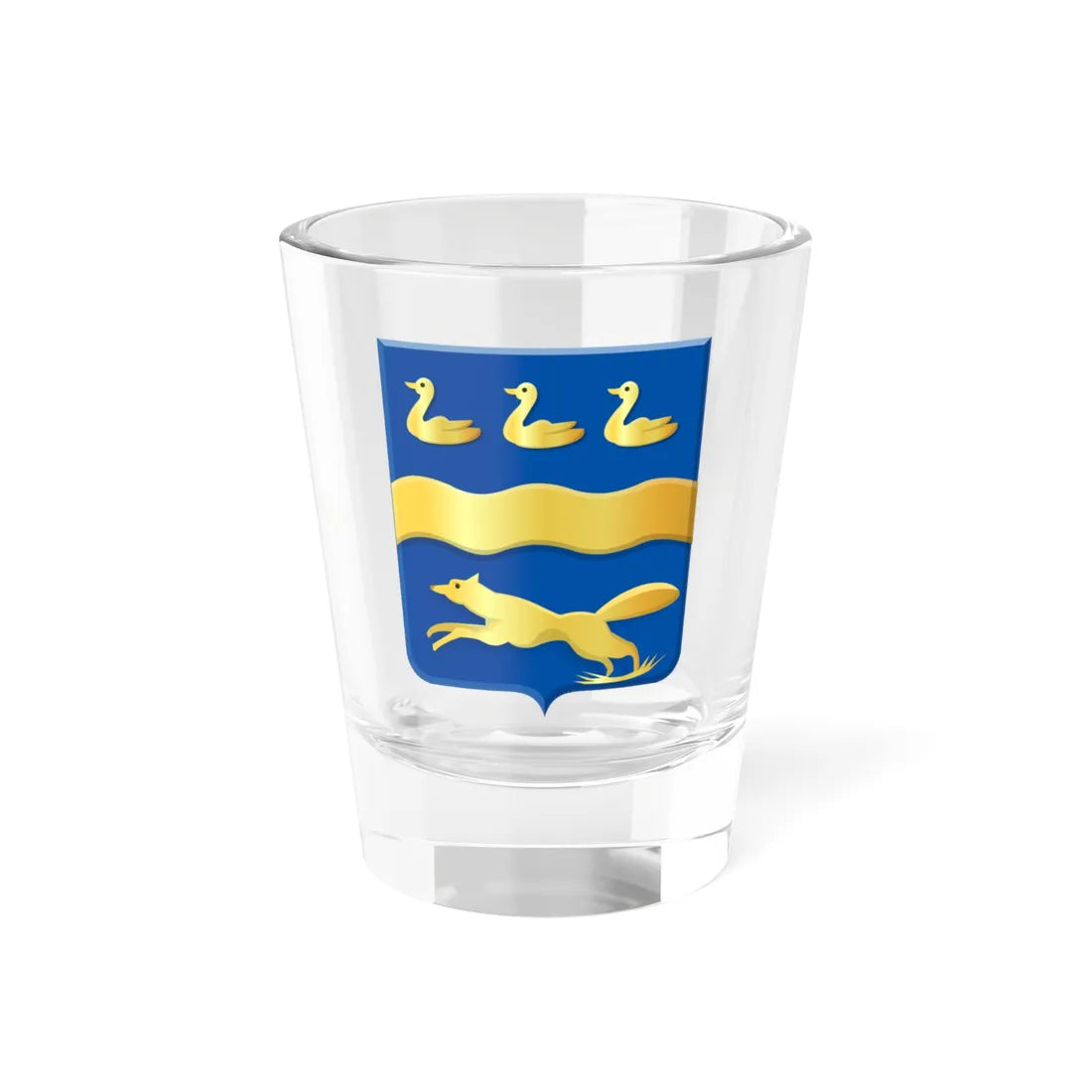 Moerkapelle wapen (Netherlands) (Coat of Arms) Shot Glass 1.5oz 1.5oz - Go Mug Yourself