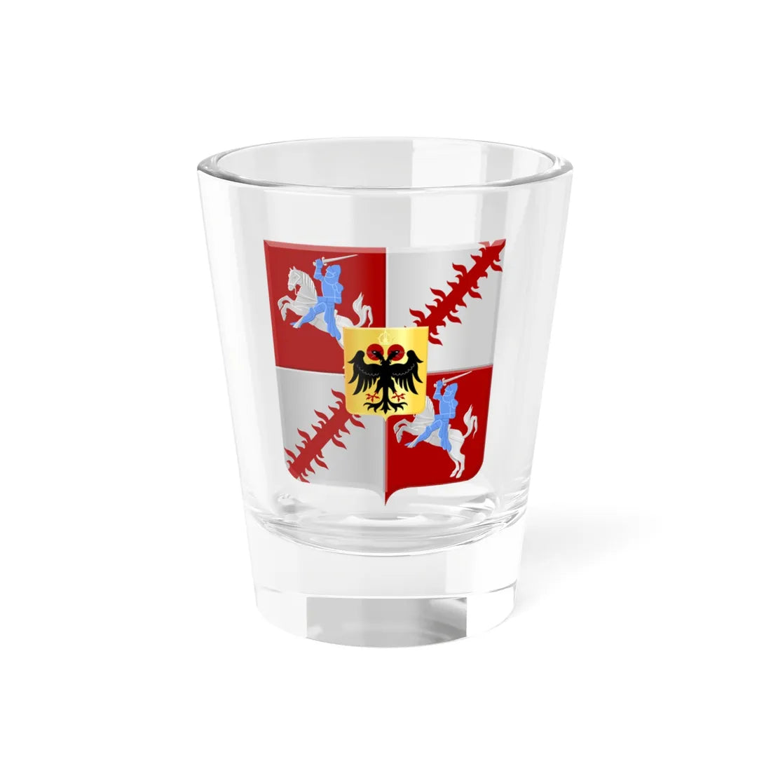 Moeskroen wapen (Belgium) (Coat of Arms) Shot Glass 1.5oz 1.5oz - Go Mug Yourself