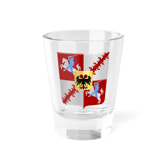 Moeskroen wapen (Belgium) (Coat of Arms) Shot Glass 1.5oz 1.5oz - Go Mug Yourself
