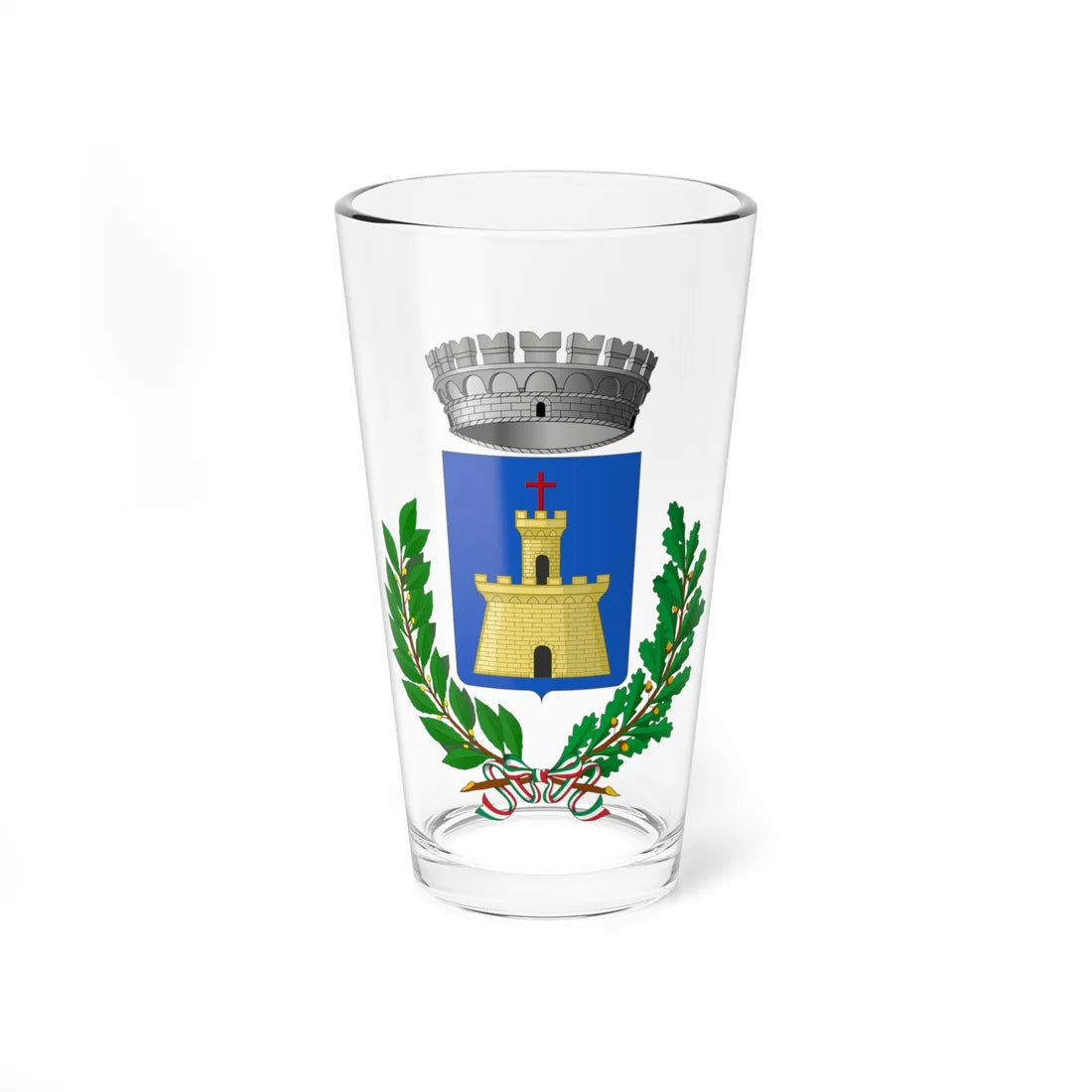 Mogliano-Stemma (Italy) (Coat of Arms) Pint Glass 16oz 16oz - Go Mug Yourself