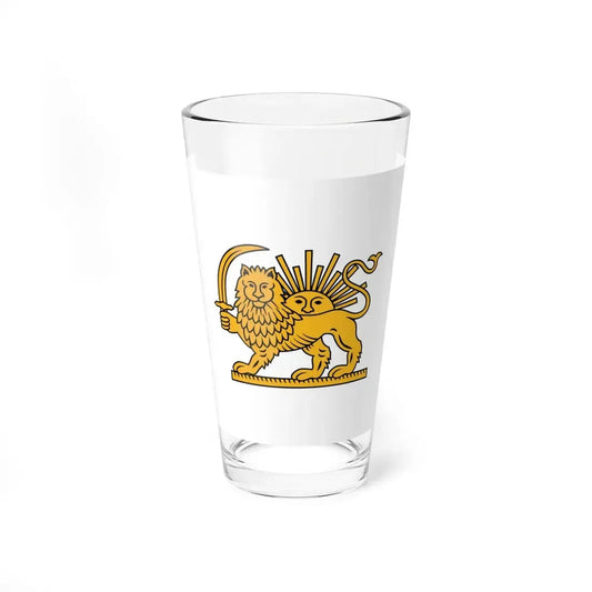 Mohammad Shah Qajar Flag (Iran) Pint Glass 16oz 16oz - Go Mug Yourself