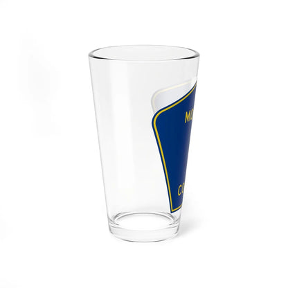 Mohave County 1 (Arizona) (Road Sign) Pint Glass 16oz - Go Mug Yourself