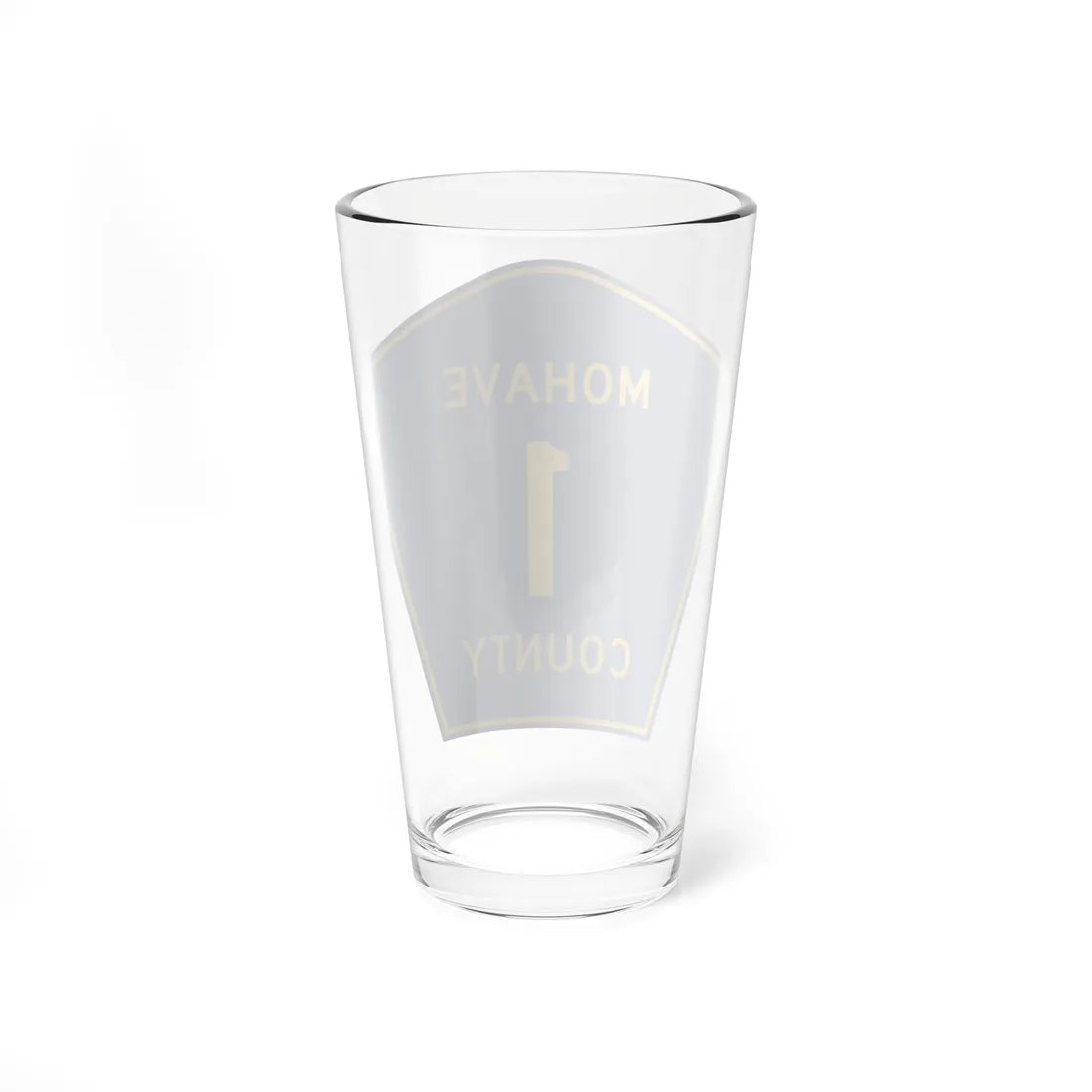 Mohave County 1 (Arizona) (Road Sign) Pint Glass 16oz - Go Mug Yourself