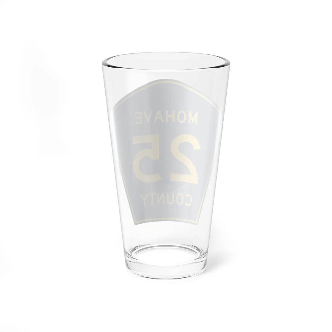 Mohave County 25 (Arizona) (Road Sign) Pint Glass 16oz - Go Mug Yourself