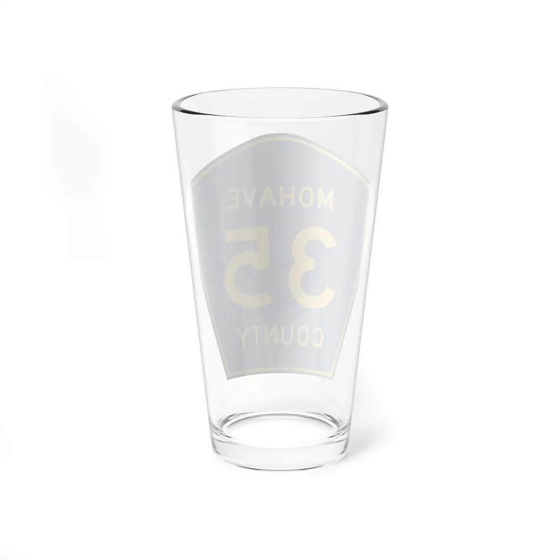 Mohave County 35 (Arizona) (Road Sign) Pint Glass 16oz - Go Mug Yourself