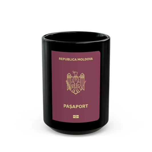 Moldova Passport - Black Coffee Mug 15oz - Go Mug Yourself