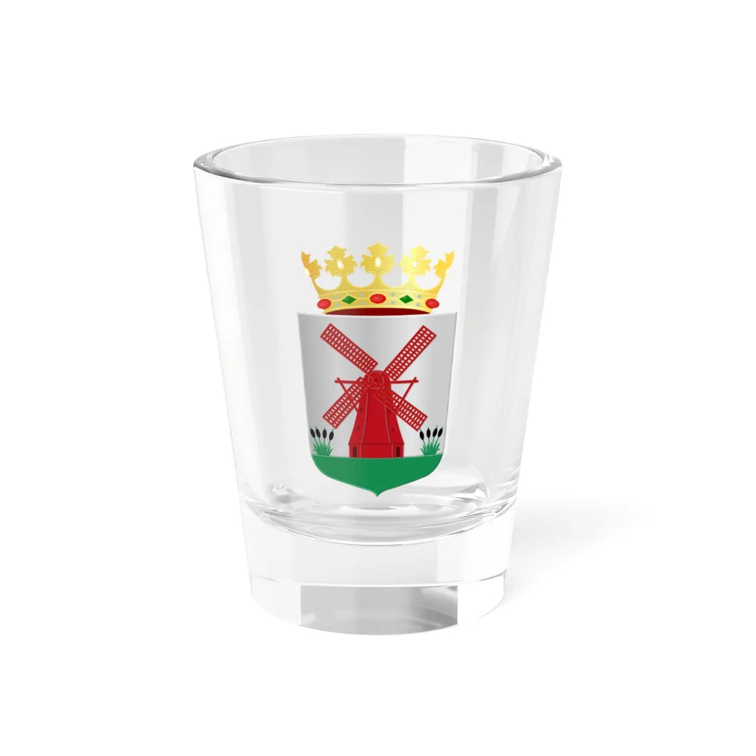 Molenwaard wapen (Netherlands) (Coat of Arms) Shot Glass 1.5oz 1.5oz - Go Mug Yourself