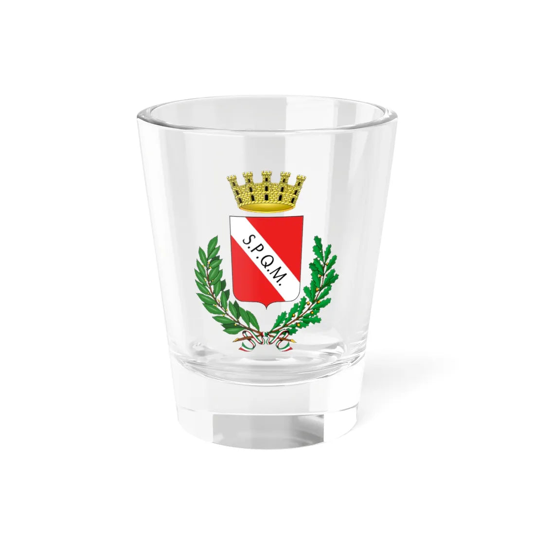 Molfetta-Stemma (Italy) (Coat of Arms) Shot Glass 1.5oz 1.5oz - Go Mug Yourself
