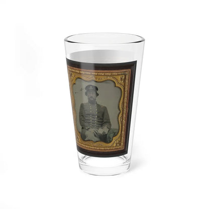 Mollie Knopp Zigler, Left, And Betty Hoover, Right ; Unidentified Midshipman In Confederate Uniform With Book (U.S. Civil War) Pint Glass 16oz-Go Mug Yourself