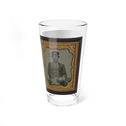 Mollie Knopp Zigler, Left, And Betty Hoover, Right ; Unidentified Midshipman In Confederate Uniform With Book (U.S. Civil War) Pint Glass 16oz - Go Mug Yourself