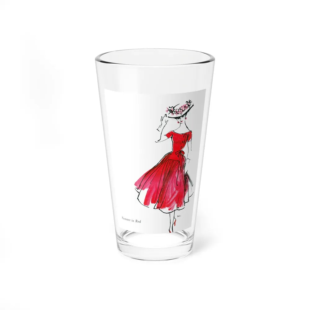 Mollie Parnis for Wamsutta, 1956 (1) (Magazine Illustration) Pint Glass 16oz-16oz-Go Mug Yourself